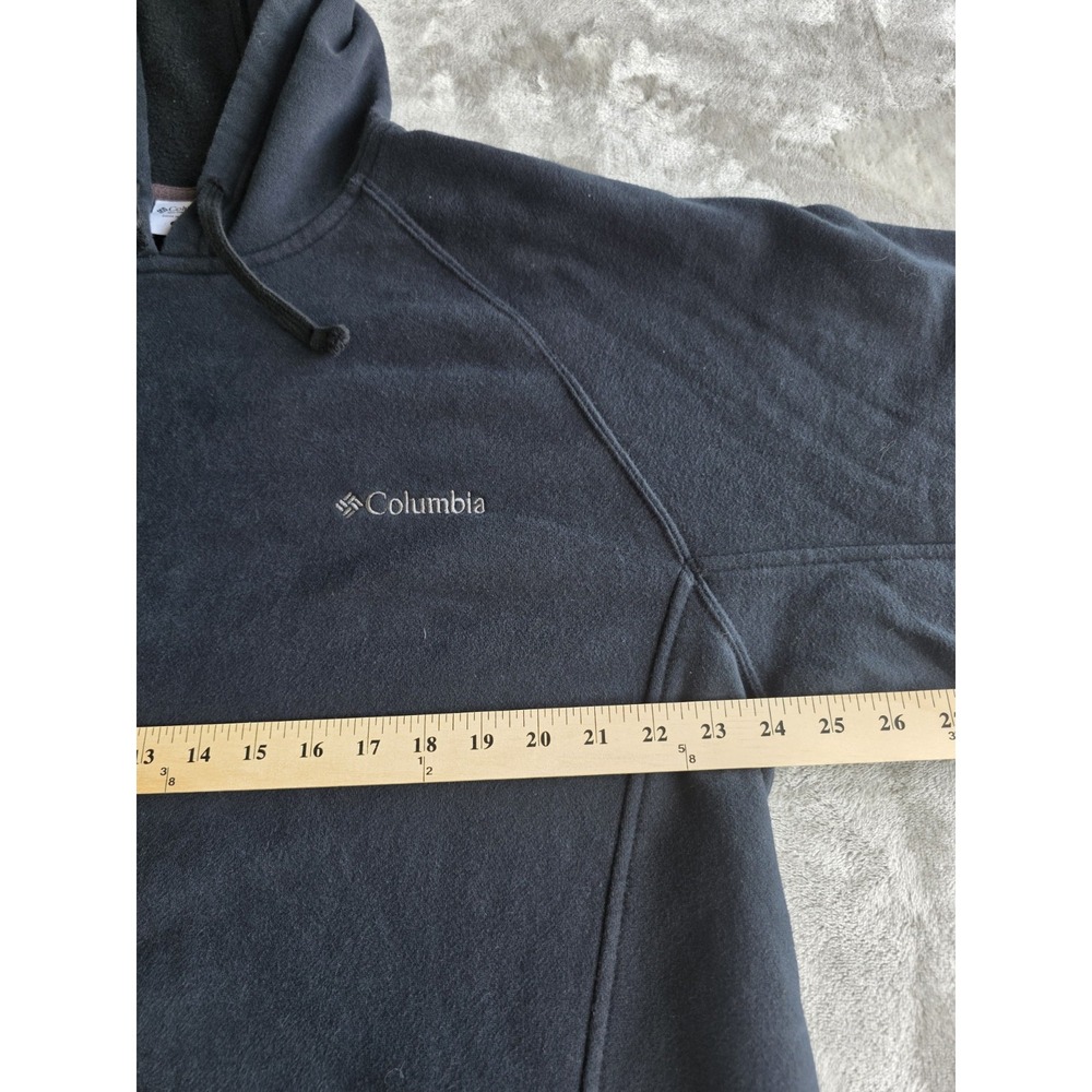 Columbia Men's Hoodie XL Black Pullover Sweatshirt Fleece Pocket Outdoor - Picture 3 of 7